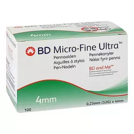 BD MICRO-FINE+ 4 igle za pisala 0,23x4 mm, 100 kosov