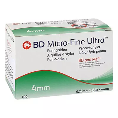 BD MICRO-FINE+ 4 igle za pisala 0,23x4 mm, 100 kosov