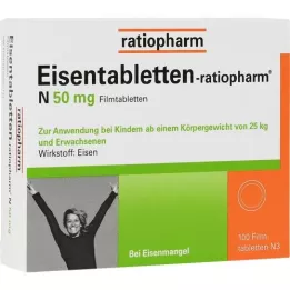 EISENTABLETTEN-ratiopharm N 50 mg filmsko obložene tablete, 100 kosov
