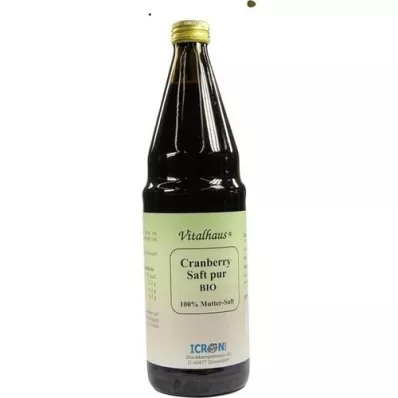 CRANBERRY SAFT čisti organski Vitalhaus, 750 ml