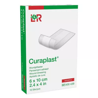 CURAPLAST Obloga za rane sensitive 6x10 cm 1 m, 10 kosov