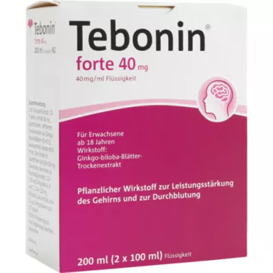 TEBONIN forte 40 mg raztopina, 2X100 ml