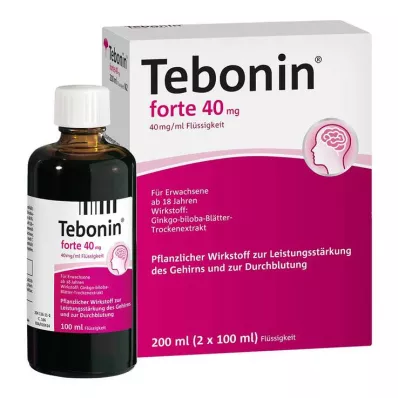 TEBONIN forte 40 mg raztopina, 2X100 ml