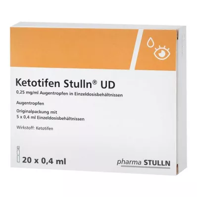 KETOTIFEN Stulln UD Kapljice za oči, pipeta z enim odmerkom, 20X0,4 ml KETOTIFEN Stulln UD Kapljice za oči, pipeta z enim odmerkom, 20X0,4 ml