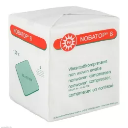 NOBATOP 8 kompres 10x10 cm nesterilne, 100 kosov