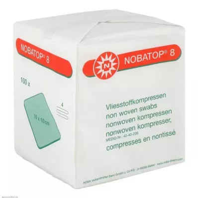 NOBATOP 8 kompres 10x10 cm nesterilne, 100 kosov NOBATOP 8 kompres 10x10 cm nesterilne, 100 kosov