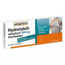 HYDROTALCIT-ratiopharm 500 mg žvečljive tablete, 20 kosov
