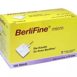 BERLIFINE mikroigle 0,25x5 mm, 100 kosov