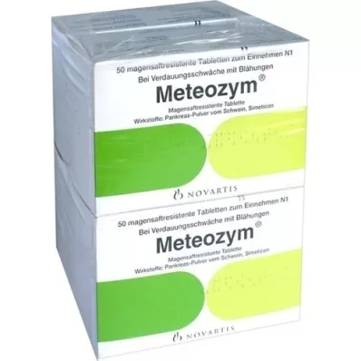 METEOZYM Filmsko obložene tablete, 200 kosov