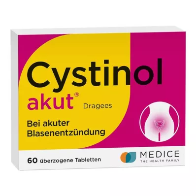 CYSTINOL akutne obložene tablete, 60 kosov