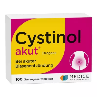 CYSTINOL akutne obložene tablete, 100 kosov