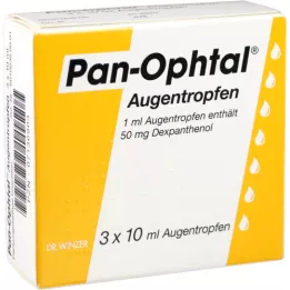 PAN OPHTAL Kapljice za oči, 3X10 ml
