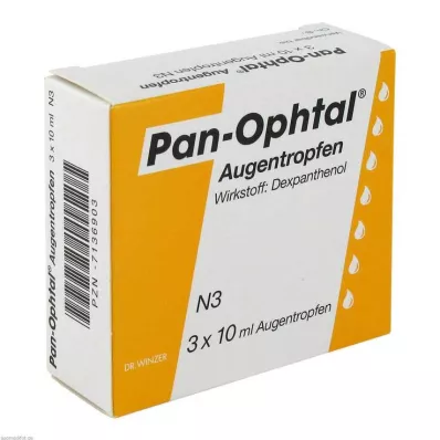 PAN OPHTAL Kapljice za oči, 3X10 ml