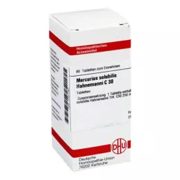 MERCURIUS SOLUBILIS Hahnemanni C 30 tablet, 80 kosov