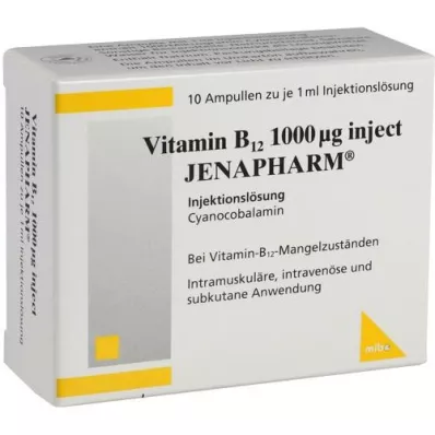 VITAMIN B12 1.000 μg Inject Ampule Jenapharm, 10X1 ml