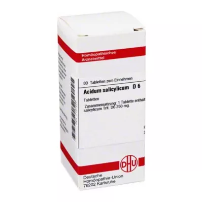 ACIDUM SALICYLICUM D 6 tablete, 80 kapsul