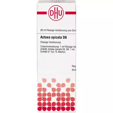 ACTAEA SPICATA Raztopina D 6, 20 ml