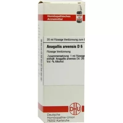 ANAGALLIS ARVENSIS Raztopina D 6, 20 ml