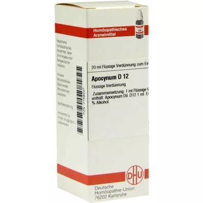 DHU Apocynum D 12 razredčitev, 20 ml DHU Apocynum D 12 razredčitev, 20 ml