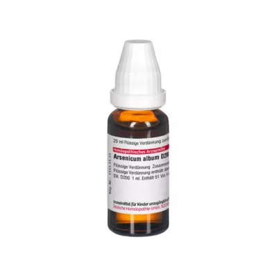 ARSENICUM ALBUM Raztopina D 200, 20 ml ARSENICUM ALBUM Raztopina D 200, 20 ml