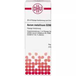 AURUM METALLICUM Raztopina D 200, 20 ml