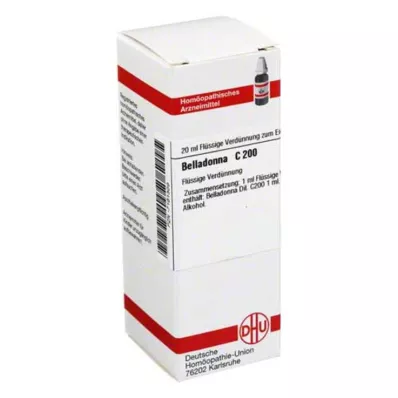 BELLADONNA C 200 razredčitev, 20 ml