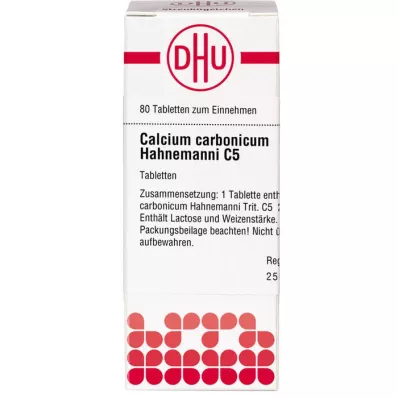 CALCIUM CARBONICUM Hahnemanni C 5 tablet, 80 kosov