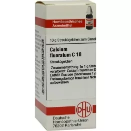 CALCIUM FLUORATUM C 10 kroglic, 10 g