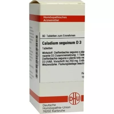 CALADIUM seguinum D 3 tablete, 80 kosov