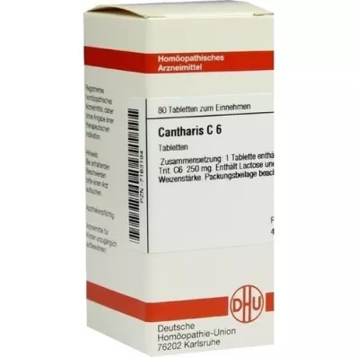 CANTHARIS C 6 tablet, 80 kapsul