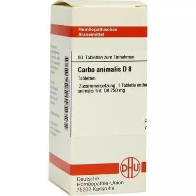 CARBO ANIMALIS D 8 tablet, 80 kapsul