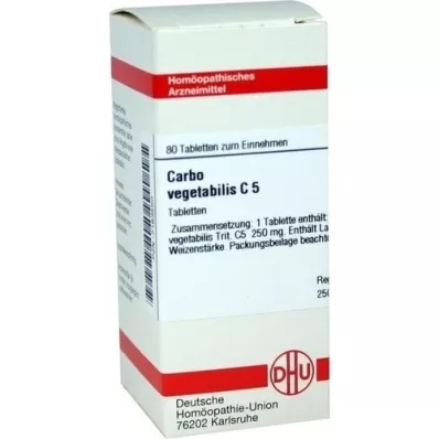 CARBO VEGETABILIS C 5 tablet, 80 kapsul