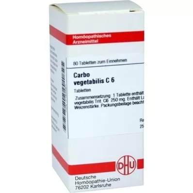 CARBO VEGETABILIS C 6 tablet, 80 kapsul