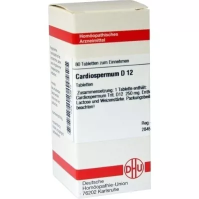CARDIOSPERMUM D 12 tablet, 80 kapsul