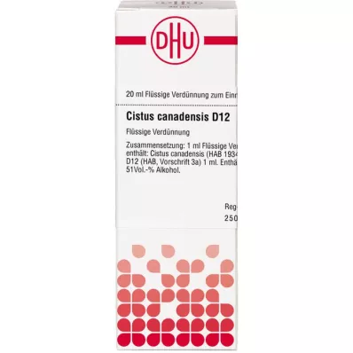 CISTUS CANADENSIS Raztopina D 12, 20 ml