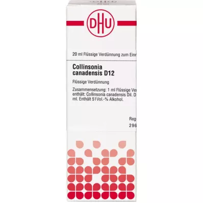 COLLINSONIA CANADENSIS Raztopina D 12, 20 ml