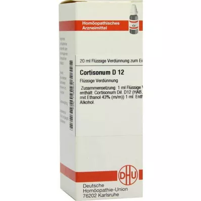 DHU Cortisonum D 12 Razredčitev, 20 ml DHU Cortisonum D 12 Razredčitev, 20 ml