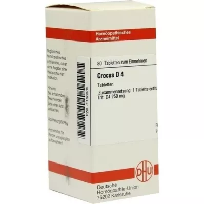 CROCUS D 4 tablete, 80 kapsul