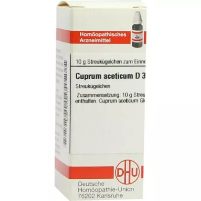 DHU Cuprum aceticum D 3 globule, 10 g DHU Cuprum aceticum D 3 globule, 10 g