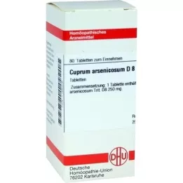 CUPRUM ARSENICOSUM D 8 tablet, 80 kapsul