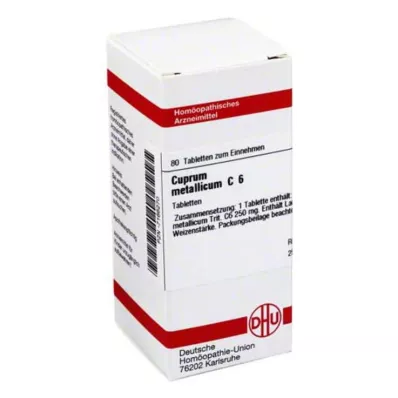 DHU Cuprum metallicum C 6 tablet, 80 kos DHU Cuprum metallicum C 6 tablet, 80 kos