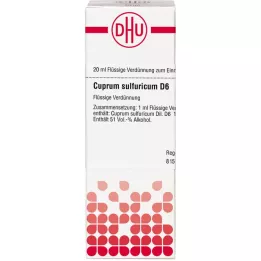 CUPRUM SULFURICUM Raztopina D 6, 20 ml