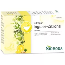SIDROGA Wellness filter vrečke za ingverjev in limonin čaj, 20X2,0 g