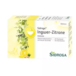 SIDROGA Wellness filter vrečke za ingverjev in limonin čaj, 20X2,0 g