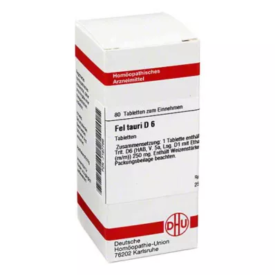 FEL TAURI D 6 tablete, 80 kapsul FEL TAURI D 6 tablete, 80 kapsul