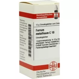 FERRUM METALLICUM C 10 kroglic, 10 g