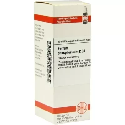 FERRUM PHOSPHORICUM Raztopina C 30, 20 ml