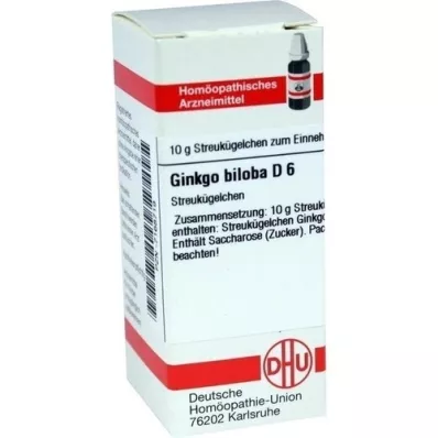 GINKGO BILOBA D 6 kroglic, 10 g