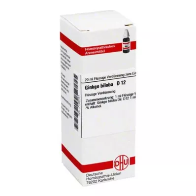 DHU Ginkgo biloba D 12 Razredčitev, 20 ml DHU Ginkgo biloba D 12 Razredčitev, 20 ml