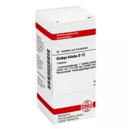 GINKGO BILOBA D 12 tablet, 80 kapsul